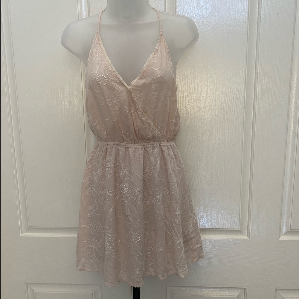 One the Land Beige Mini Dress S